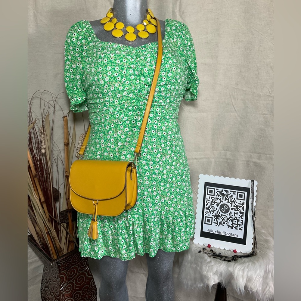 NO BOUNDARIES, Women Floral Print Dress, Sz: Large.